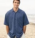 Palm Tree Jacquard Camp Shirt