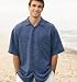 Palm Tree Jacquard Camp Shirt