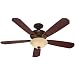 Hunter Fans 21711 60" Grant Park Contemporary Indoor New Bronze Ceiling Fan w/ Light