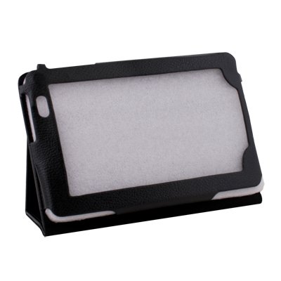 New Folio Stand Leather Case Cover for Lenovo 7' Lepad A1 Tab Tablet Black
