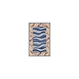 IMAGE OF KAS Rugs COL1810 Colonial Fun Sun Home Area Rug, Blue