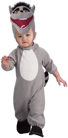 The Penguins Of Madagascar Romper And Headpiece King Julien, Julien Print, 6-12 Months