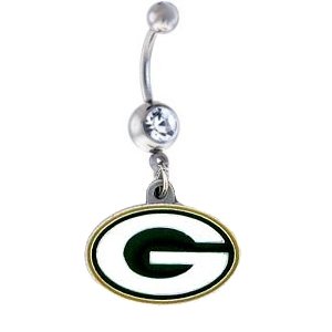 Green Bay Packers NFL Sexy Belly Navel Ring