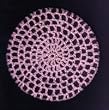 Pink Classic Crocheted Hair Bun Cover XL