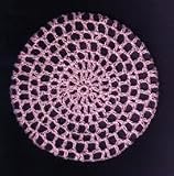 Pink Classic Crocheted Hair Bun Cover XL