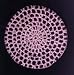 Pink Classic Crocheted Hair Bun Cover XL