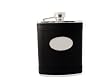 Black Leather Stainless Steel Flask