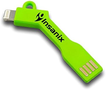 Insanix | USB Charge Key | Lightning Cable Key Sized - for Iphone 5 / 5s/ 5c / 6 / 6 Plus