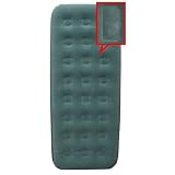  : 10T AERO SINGLE (188x79x22 cm) - Komfort Luftbett mit integrierter Fu&szlig;pumpe - 1 Person - Velour Oberseite