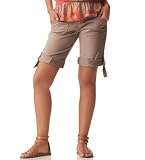DKNY - DKNY Jeans Petite Roll-Tab Twill Bermuda Shorts