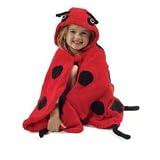 Kidorable Ladybug Infant Towel, Red, 0-3 Years