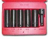 Wire Strippers: 1/2 In Dr Deep THINWALL Impact Socket Set - 6-Pc
