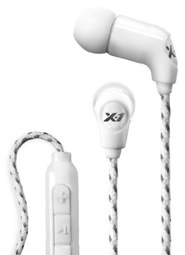 X-1 (Powered by H2O Audio) MM-IE1-WE Women's Momentum In-Ear Ultra Light Sweat Proof Headphones (White)