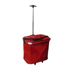TOLLER DESIGN EINKAUFSTROLLEY IN ROT - SUPER STABIL UND GROSS SELBST F�R DEN GROSSEN EINKAUF