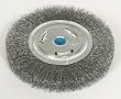 Westward 1GBK6 Crimped Wire Wheel, 8 In Dia, 0.0140 Wire