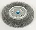 Westward 1GBK6 Crimped Wire Wheel, 8 In Dia, 0.0140 Wire