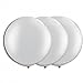 PMU Premium Latex Balloons - Jumbo Size Balloons for Birthdays, Wedding Parties, Baby Shower, Indoor & Outdoor Party Events & Decoration Supplies - Made in USA, 36 Inch Silver, Pkg/3