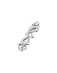 Alpha Kappa Delta Phi Vertical Silver Lavalier (AKDP-P001)