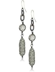 Deanna Hamro Atelier Pave Baroque "Bardot" Double Wrap Drop Chain Earrings