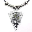 New Orleans Saints Leather Necklace w/Beads & Pewter Pendant - NFL Football Fan Shop Sports Team Merchandise