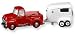 Ford Truck and Horse Show Trailer Salt & Pepper Shakers