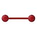 Ruifan 14G 16mm Assorted Bright Color Flexible Acrylic Shaft Straight Tongue Rings Barbells or Nipple Piercings Pack of 6