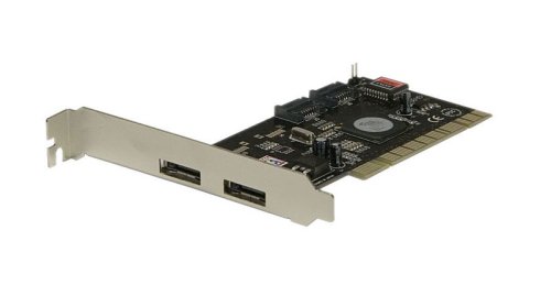 Syba SD-SATA2-2E2I PCI SATA II 2x External Ports and 2x Internal Ports RAID Controller with SIL3124 Chipset