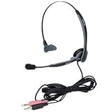 Labtec Axis-521 PC Multimedia Headset Microphone & 3.5mm Jacks (Dark Gray)-LVA8521REGW