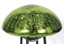 Achla Designs ACHTSFGC Mirrored Glass Toad Stool Crackle Fern - Green