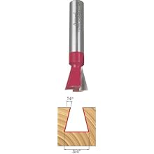 Freud 22-134 3/4-Inch Diameter 14-Degree Dovetail Router Bit with 1/2-Inch Shank