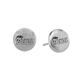 NFL New England Patriots Stainless Steel Sports Team Button Earrings