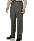 Sean John - Sean John Grey Sharkskin Double-Pleat Dress Pants