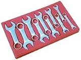 Advanced Tool Design Model  ATD-1080  10 Piece 12 Point SAE High Polish Stubby Combination Wrench Set