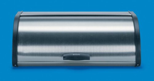 Roll Top Bread Box - Finger Print Proof (Matte Steel) (6.75\