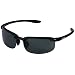 Select-A-Vision Coppertone Polarized High Performance Sunglass, Shiny Black Frame, Grey Lens