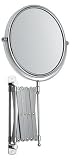 Jerdon First Class 4X Wall Mount Mirror, Chrome