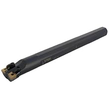 Dorian Tool S-DCLN Round Shank Steel Double Insert Boring Bar, Right Hand Cut, 14" Overall Length, 2" Minimum Bore Diameter, 1-1/2" Shank Diameter