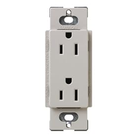 Click here to buy Lutron SCR-15-TP Satin Colors 15A Electrical Socket Duplex Receptacle, Taupe by Lutron.