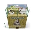 Super Pet Hay Manger with Salt Spool Hanger for Critter Savors (8 Inch L x 2 1/2 Inch W x 7 Inch H)