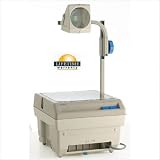 Closed Head Single Lens Overhead Projector with 29 Overhead Cart