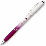Pink and white sewline mechanical pencil with butterflies.