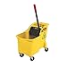 Rubbermaid FG738000YEL 31-qt Tandem Bucket/Wringer Combo - Yellow