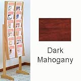 12-Pocket Floor Literature Rack - Light Oak Finish (Light Oak) (64