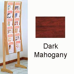 Click here to buy 12-Pocket Floor Literature Rack - Medium Oak (Medium Oak) (64H x 21.5W x 14D) by Stacks and Stacks.
