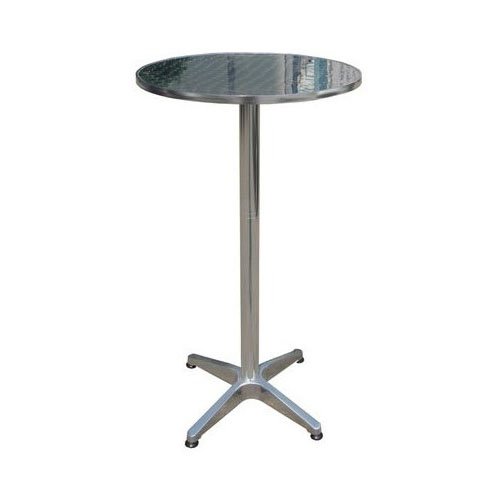 2en1 Table de bar bistrot et mange debout alu inox nouveau modèle 4 pieds 2en1 Table de bar bistrot et mange debout alu inox nouveau modèle 4 pieds
