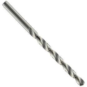 Cleveland 2213 Cobalt Steel Jobbers' Length Drill Bit, Gold Oxide Finish, Round Shank, 135 Degree Split Point, 4.8mm (Pack Of 12)
