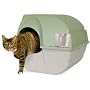 Omega Paw Large Roll 'n Clean Litter Box, Large Color:Green