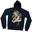Lucky 13 Doll's LIL' MARY Womens Black Hooded Full Zip Sweatshirt