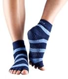 Yoga-Mad Half Toesox - Dark Blue/Light Blue - Half Toe Grip