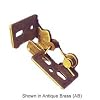 Youngdale #4 3/8" Inset Self Closing Knife Hinge For 3/4" Minimum Thickness Door Antique Brass Finish